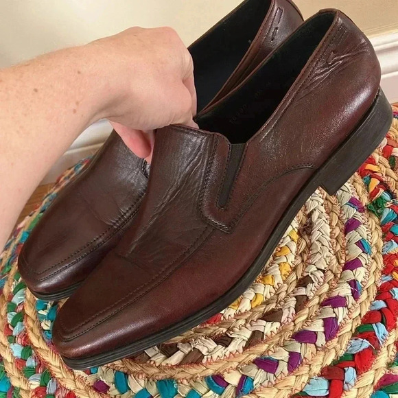 Magnanni  linea merino brown burgundy shoes - Picture 5 of 7